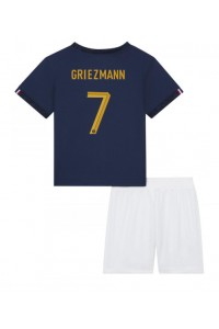 Frankrijk Antoine Griezmann #7 Babytruitje Thuis tenue Kind WK 2022 Korte Mouw (+ Korte broeken)